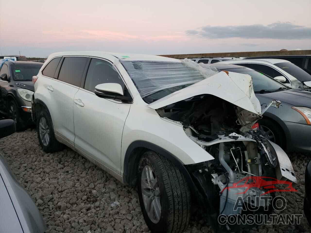 TOYOTA HIGHLANDER 2016 - 5TDZARFH9GS018364