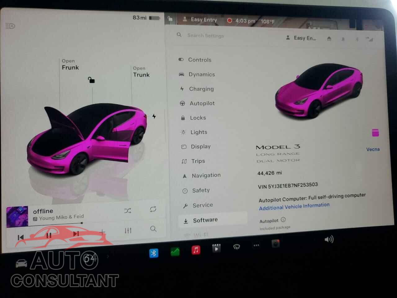 TESLA MODEL 3 2022 - 5YJ3E1EB7NF253503