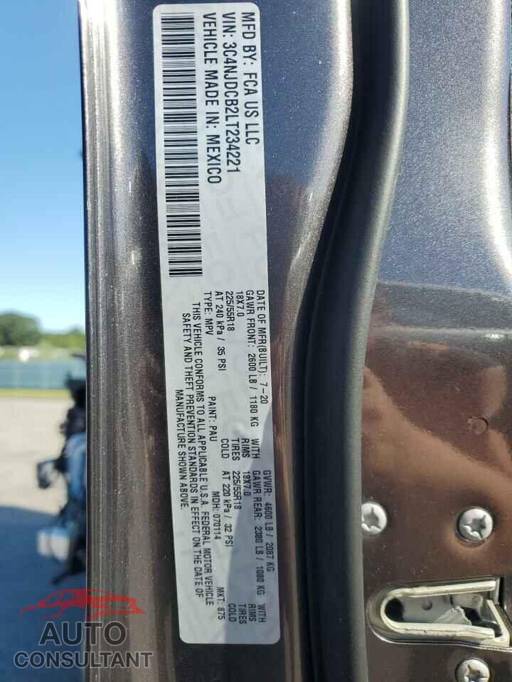 JEEP COMPASS 2020 - 3C4NJDCB2LT234221