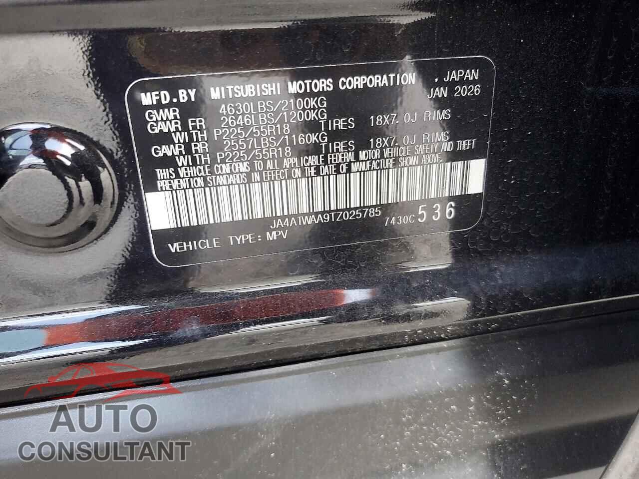 MITSUBISHI ECLIPSE 2026 - JA4ATWAA9TZ025785