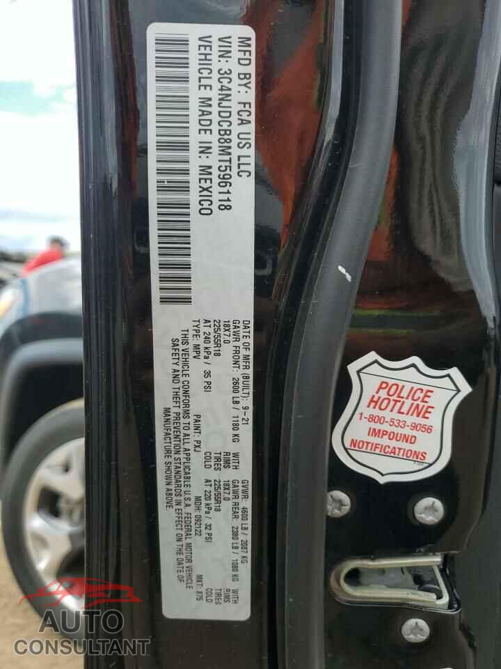 JEEP COMPASS 2021 - 3C4NJDCB8MT596118