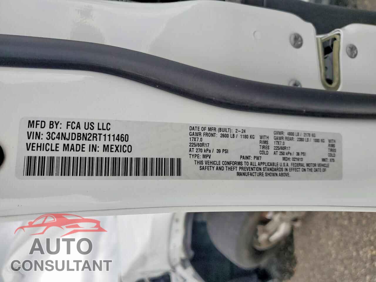 JEEP COMPASS 2024 - 3C4NJDBN2RT111460