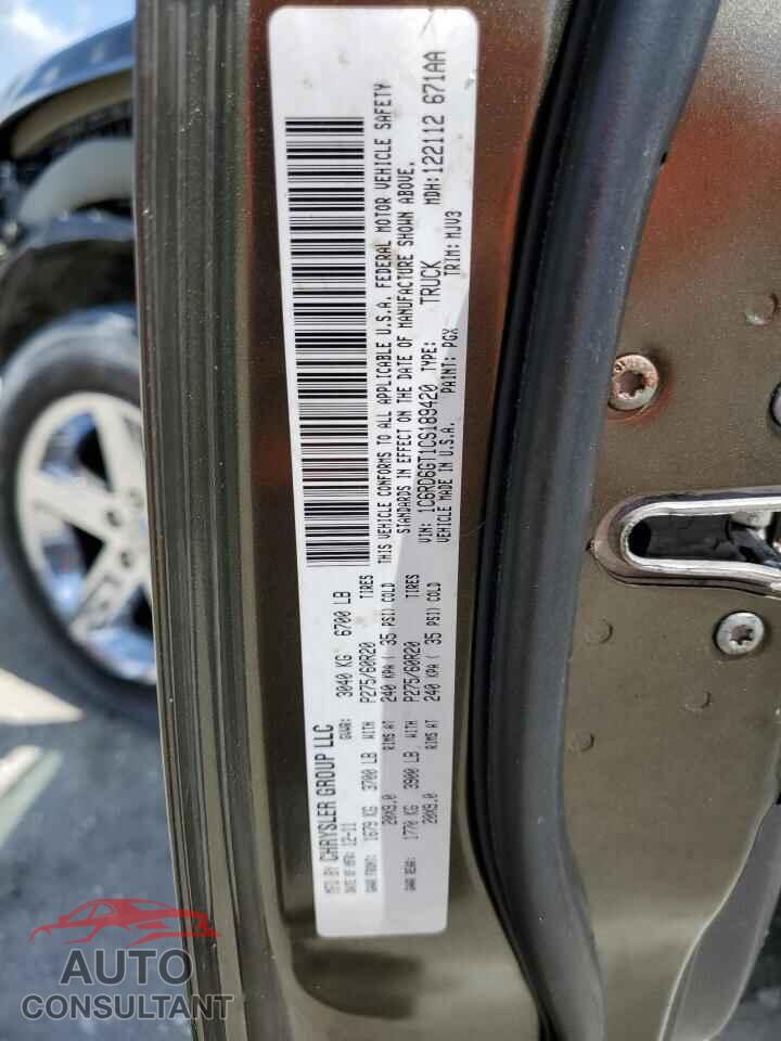 DODGE RAM 1500 2012 - 1C6RD6GT1CS189420