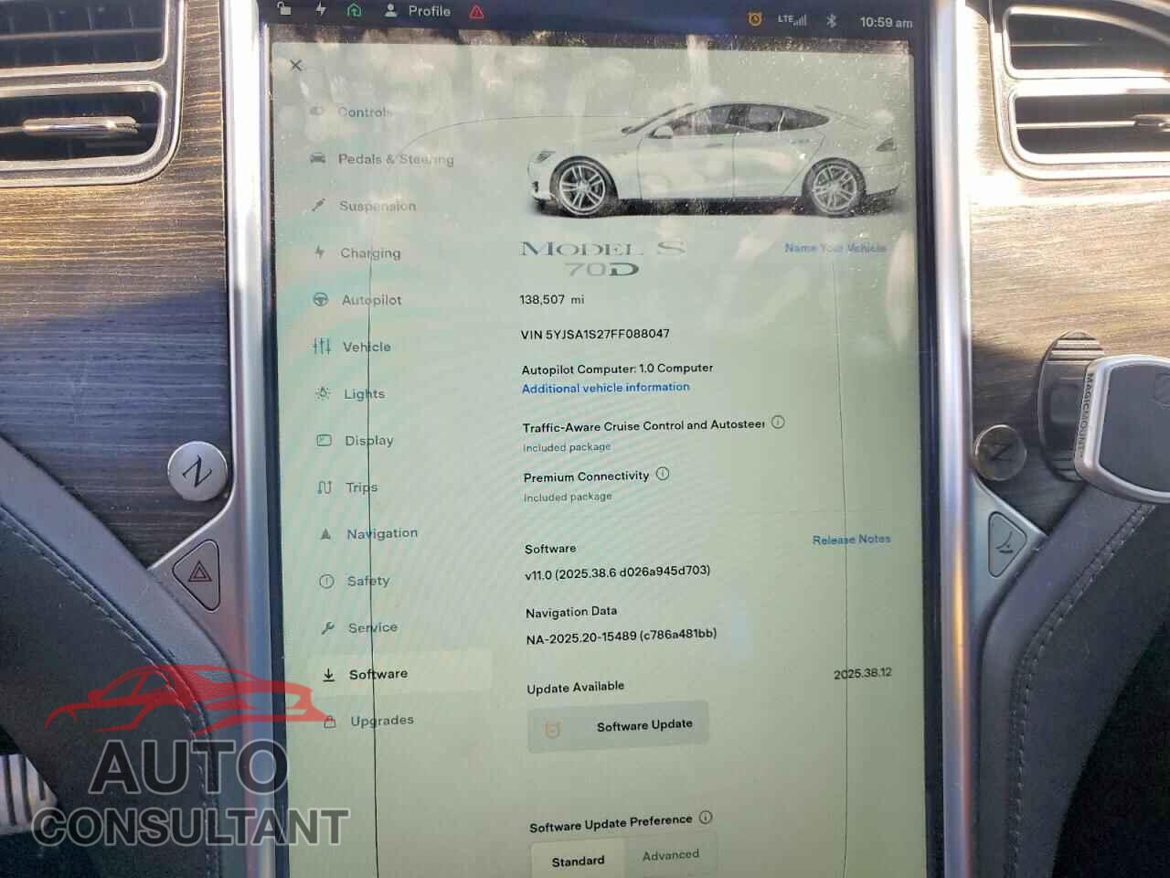 TESLA MODEL S 2015 - 5YJSA1S27FF088047
