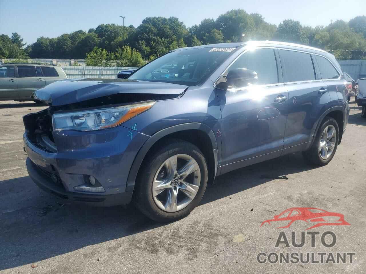 TOYOTA HIGHLANDER 2016 - 5TDDKRFH1GS248925