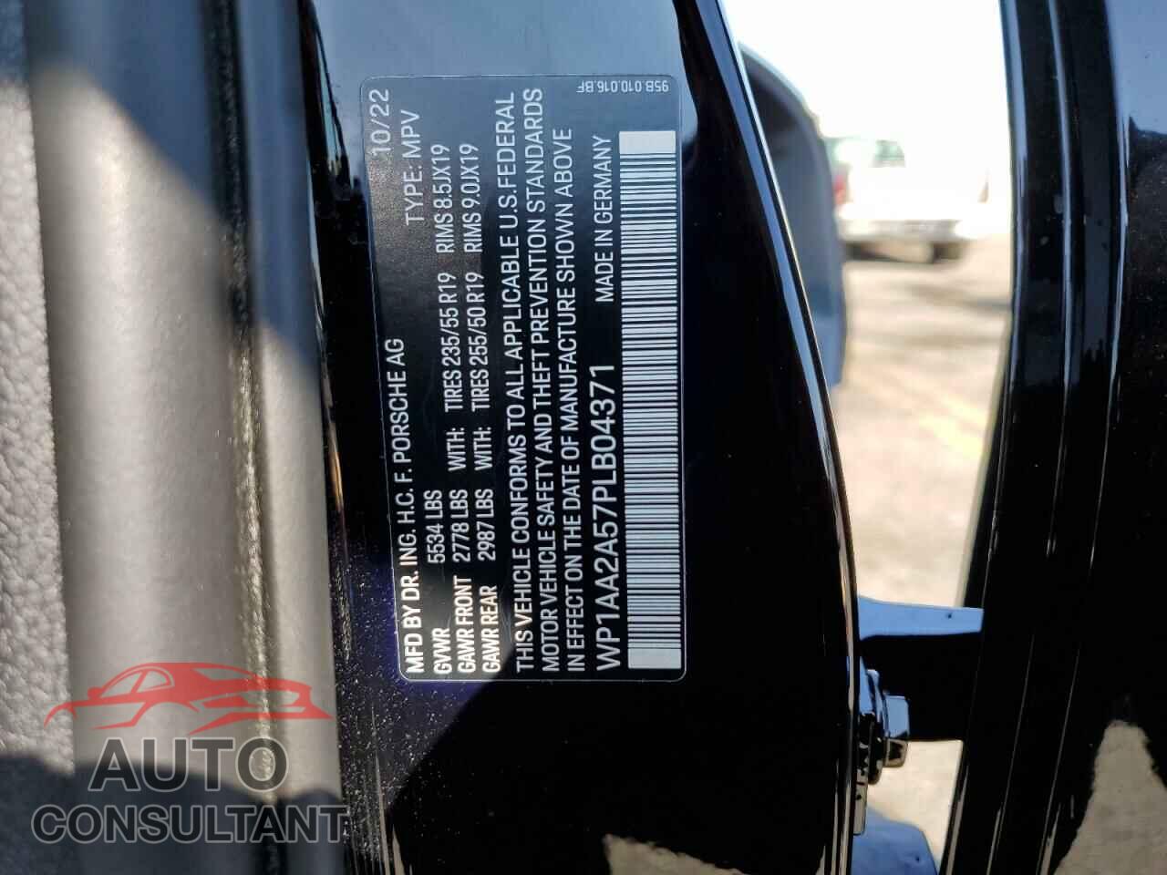 PORSCHE MACAN BASE 2023 - WP1AA2A57PLB04371