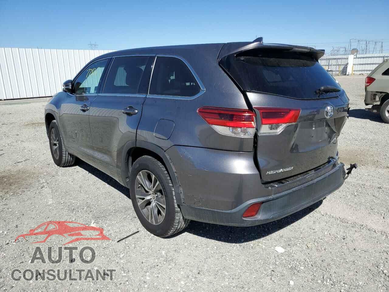 TOYOTA HIGHLANDER 2018 - 5TDZZRFH2JS285409