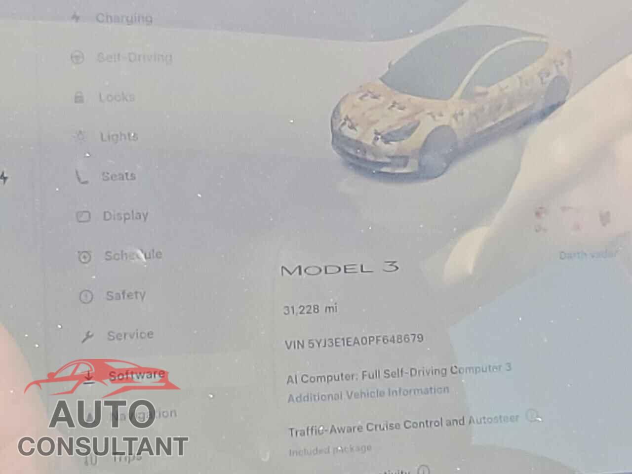 TESLA MODEL 3 2023 - 5YJ3E1EA0PF648679