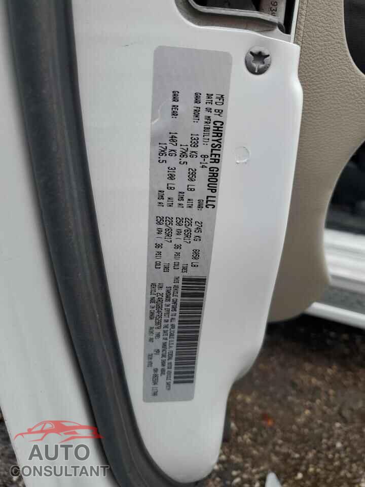 DODGE CARAVAN 2015 - 2C4RDGBG4FR529870