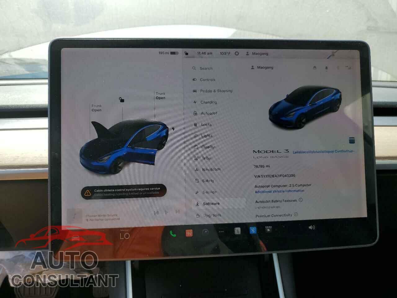 TESLA MODEL 3 2018 - 5YJ3E1EA7JF043386