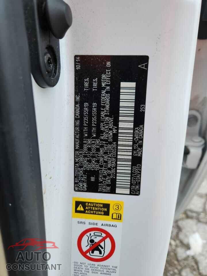 LEXUS RX450 2015 - 2T2BC1BA9FC005364