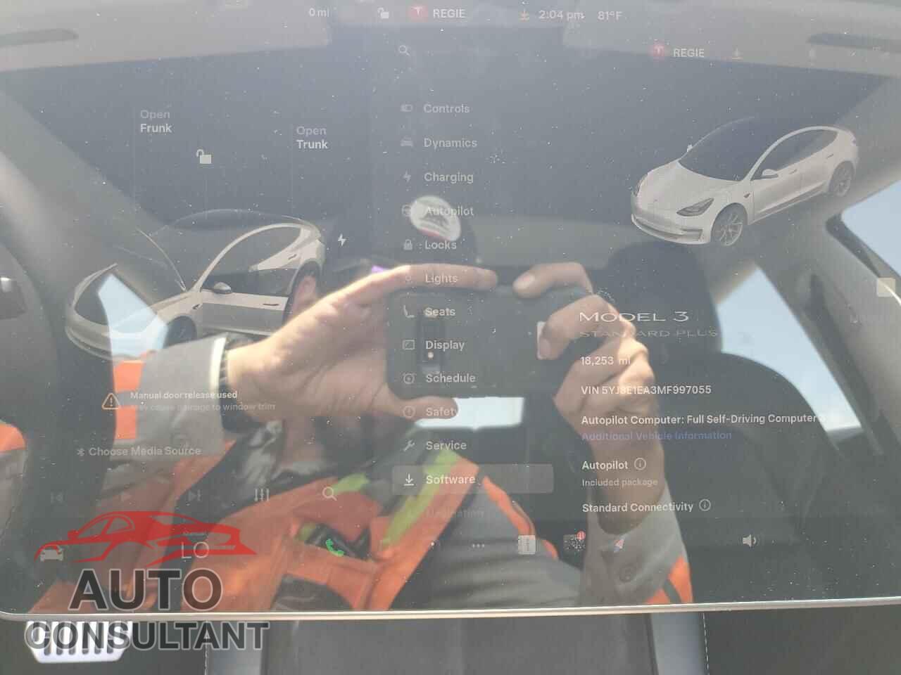 TESLA MODEL 3 2021 - 5YJ3E1EA3MF997055