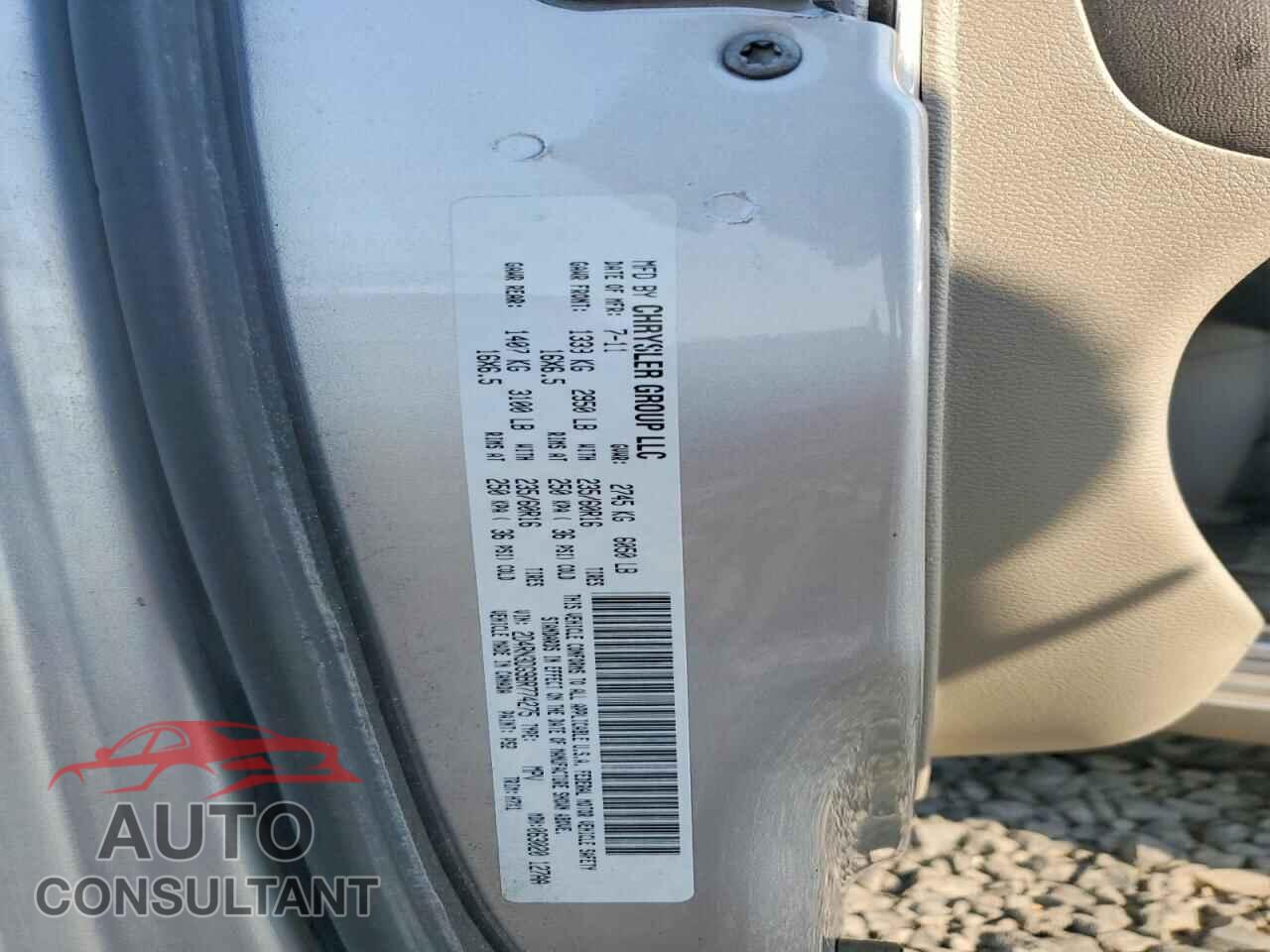 DODGE CARAVAN 2011 - 2D4RN3DG9BR774275