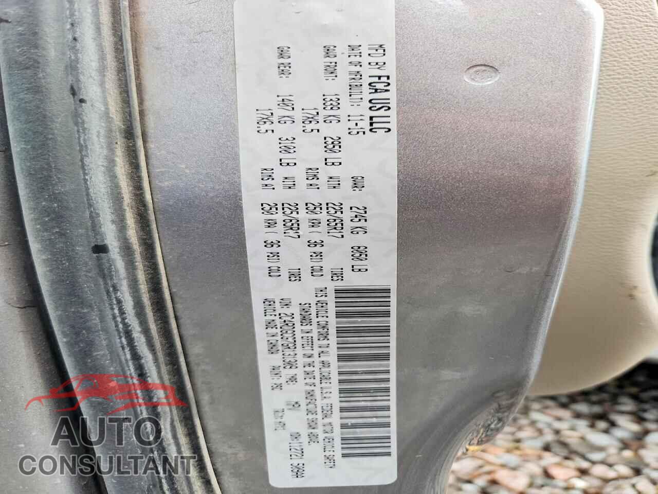 DODGE CARAVAN 2016 - 2C4RDGCG7GR131309
