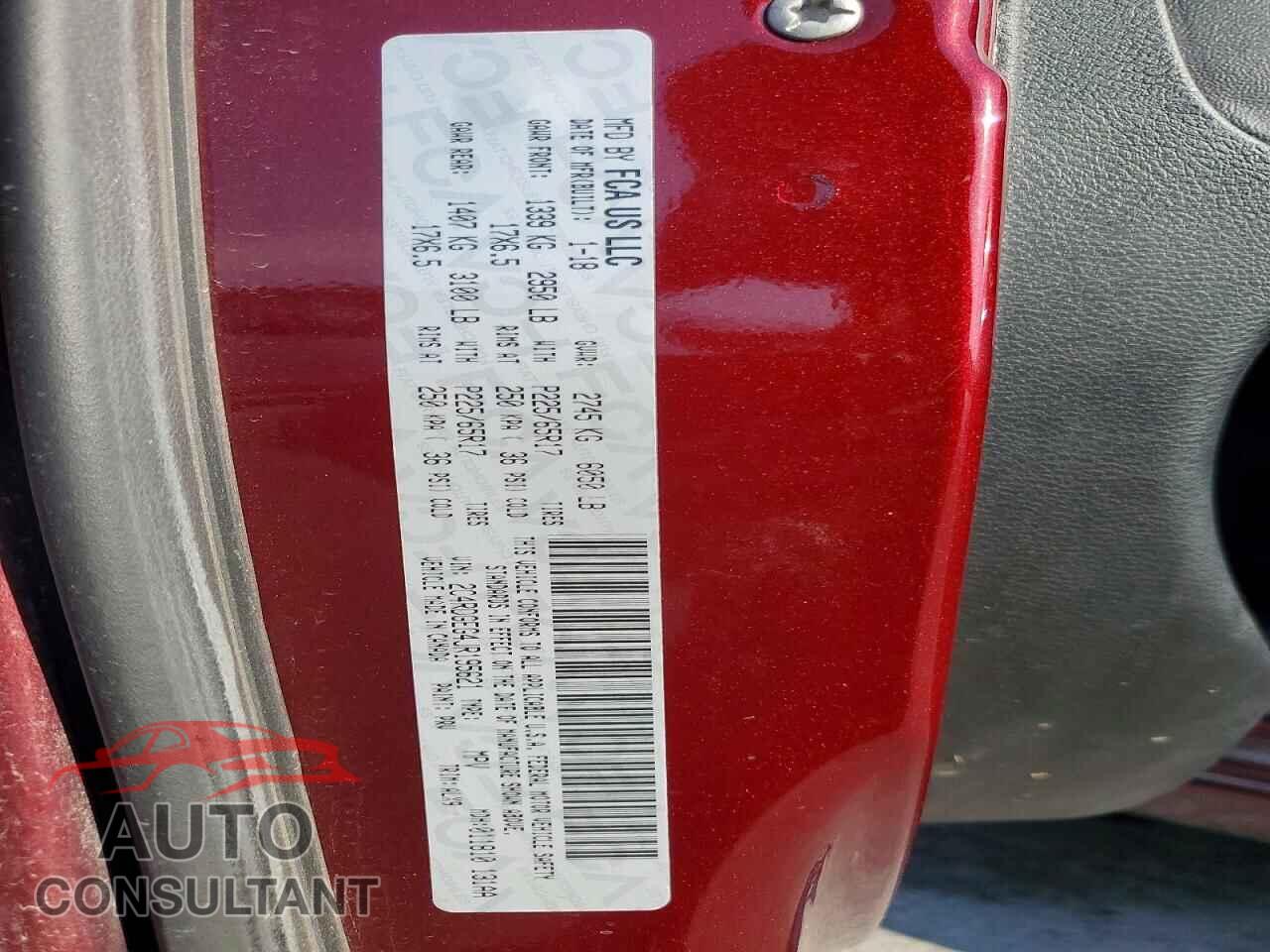 DODGE CARAVAN 2018 - 2C4RDGEG4JR195621