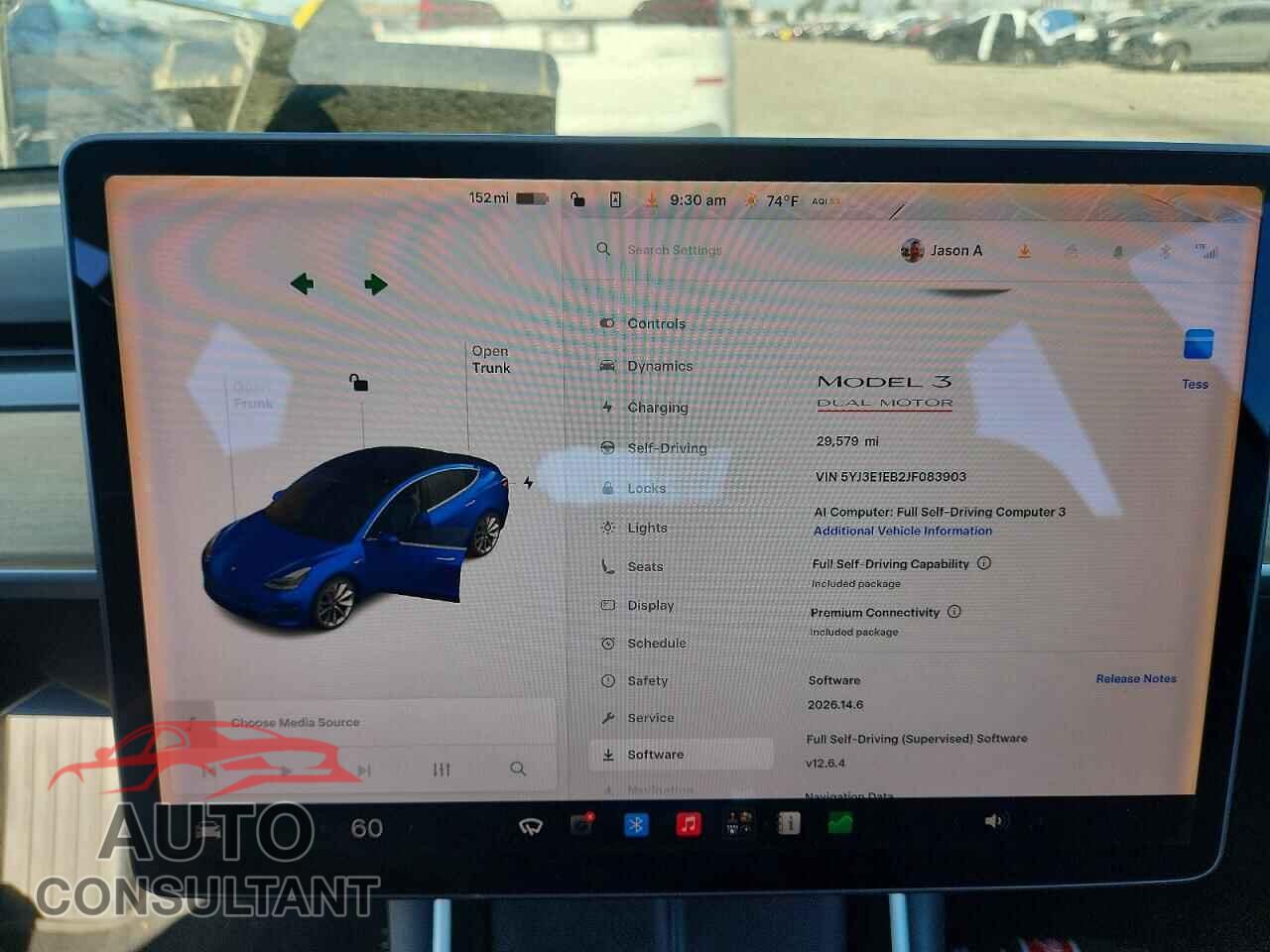 TESLA MODEL 3 2018 - 5YJ3E1EB2JF083903