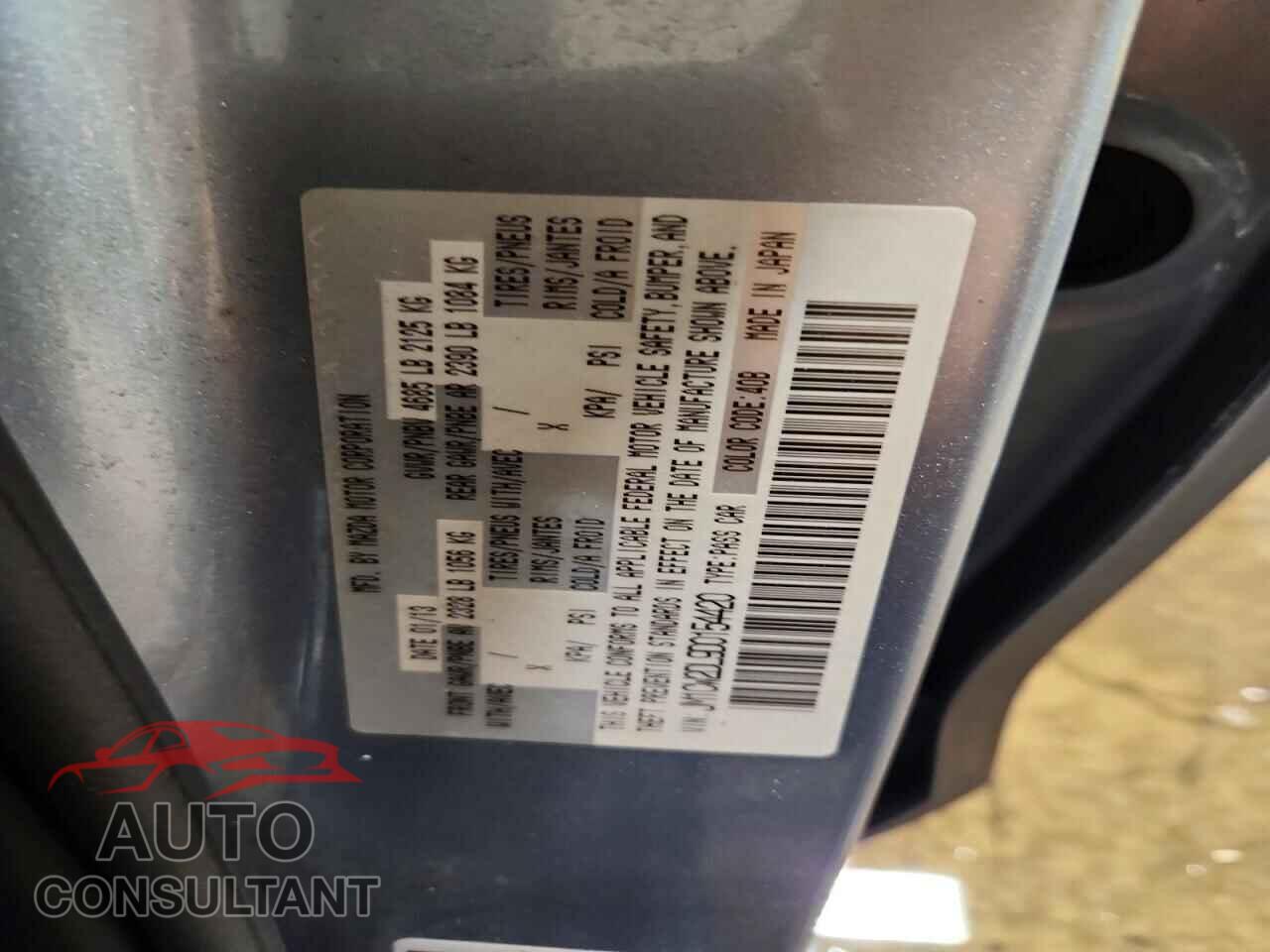 MAZDA 5 2013 - JM1CW2DL9D0154420