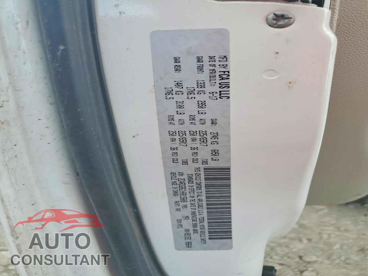 DODGE CARAVAN 2017 - 2C4RDGBG1HR815808