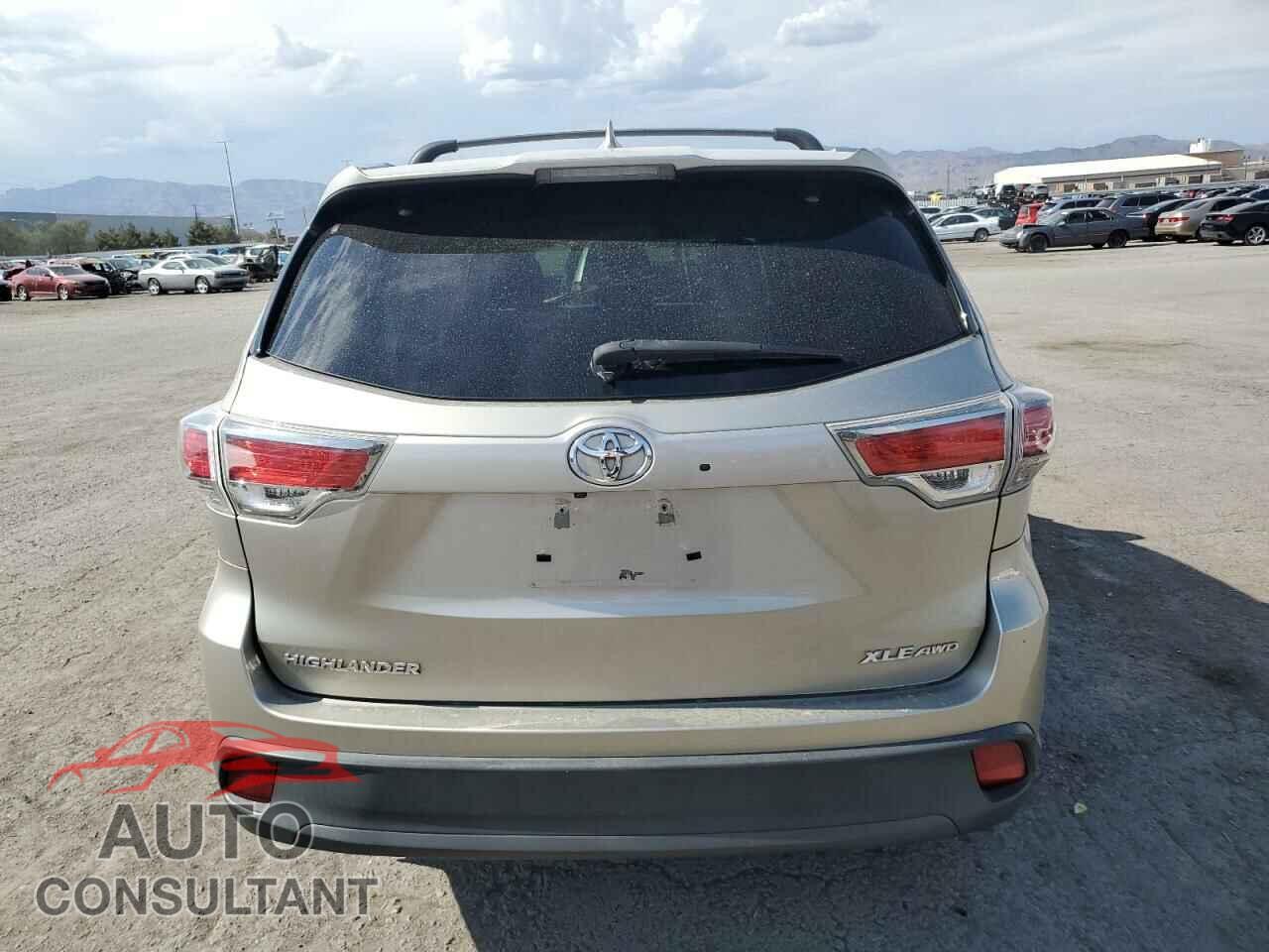 TOYOTA HIGHLANDER 2016 - 5TDJKRFH9GS323955