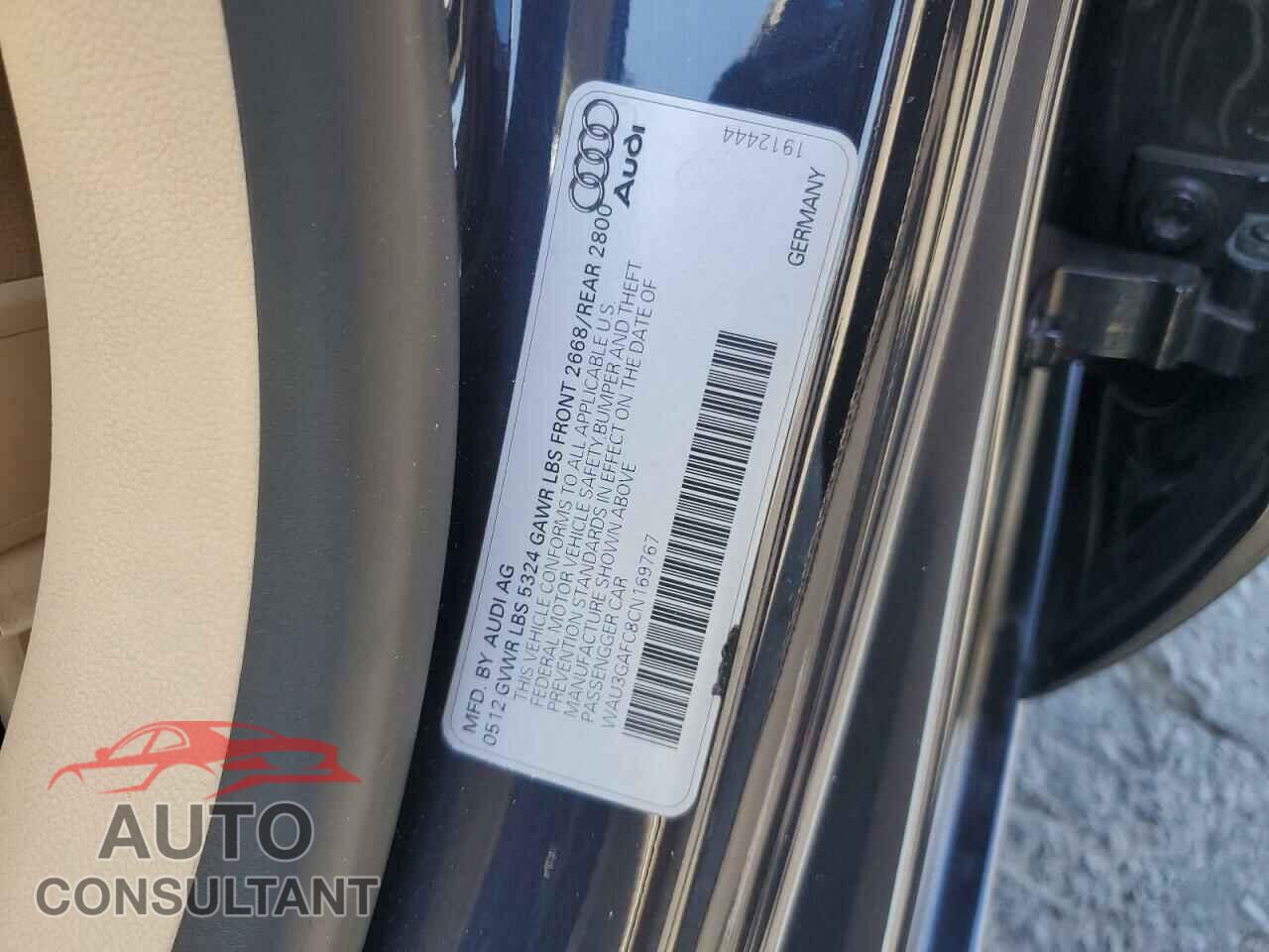 AUDI A7 2012 - WAU3GAFC8CN169767