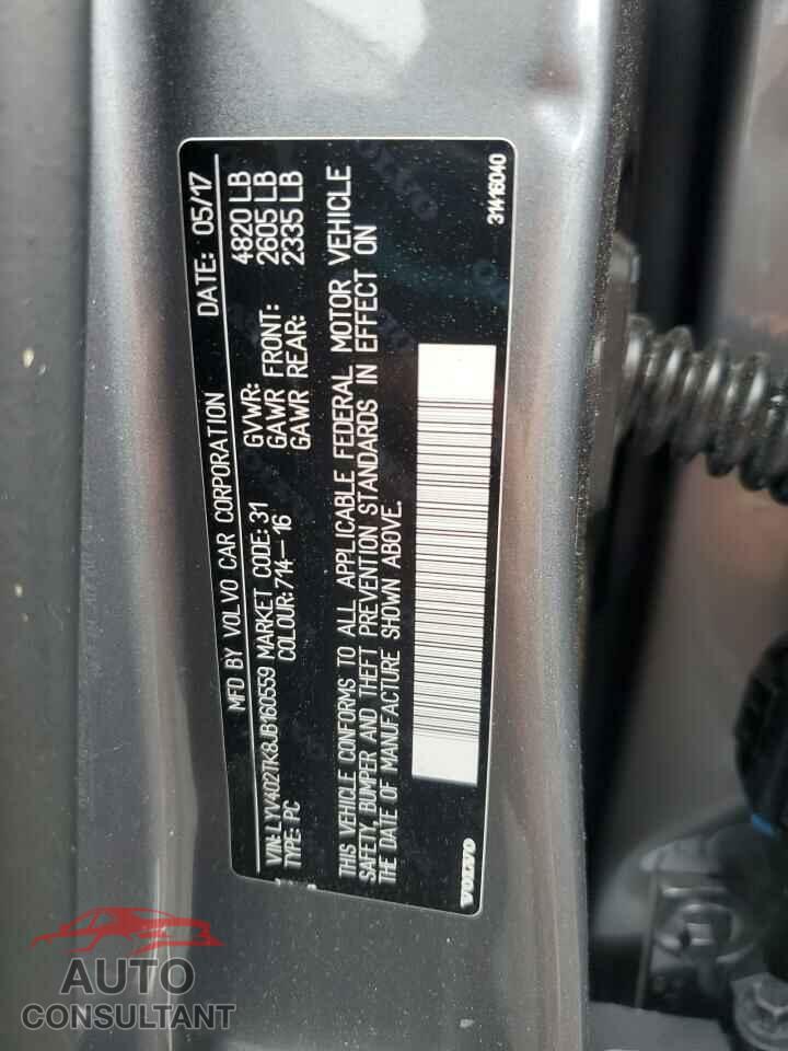 VOLVO S60 2018 - LYV402TK8JB160559