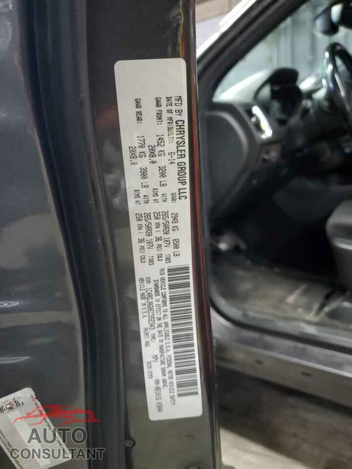 DODGE DURANGO 2014 - 1C4RDJAG0EC552343