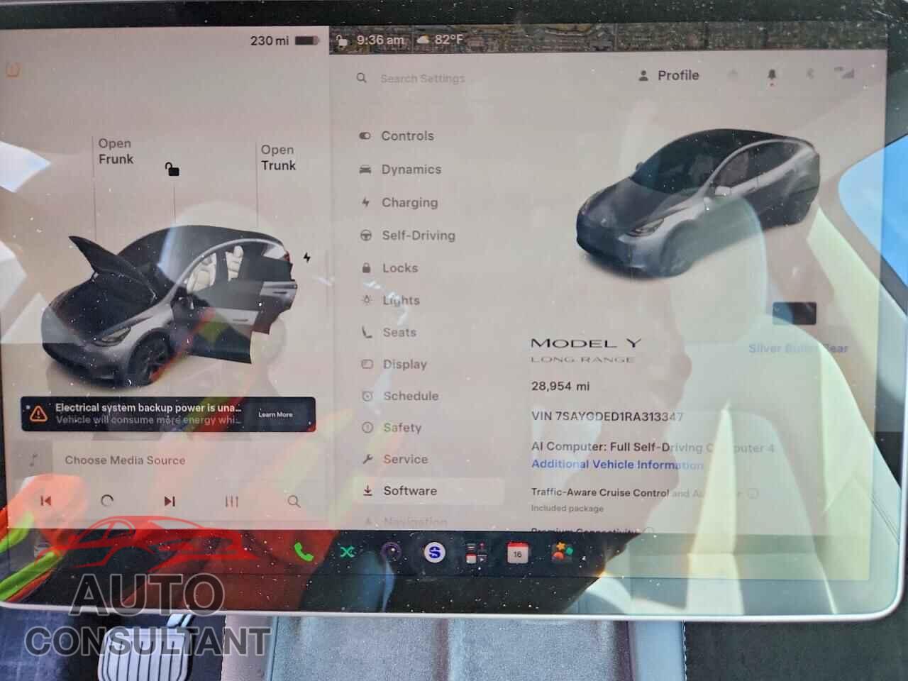 TESLA MODEL Y 2024 - 7SAYGDED1RA313347