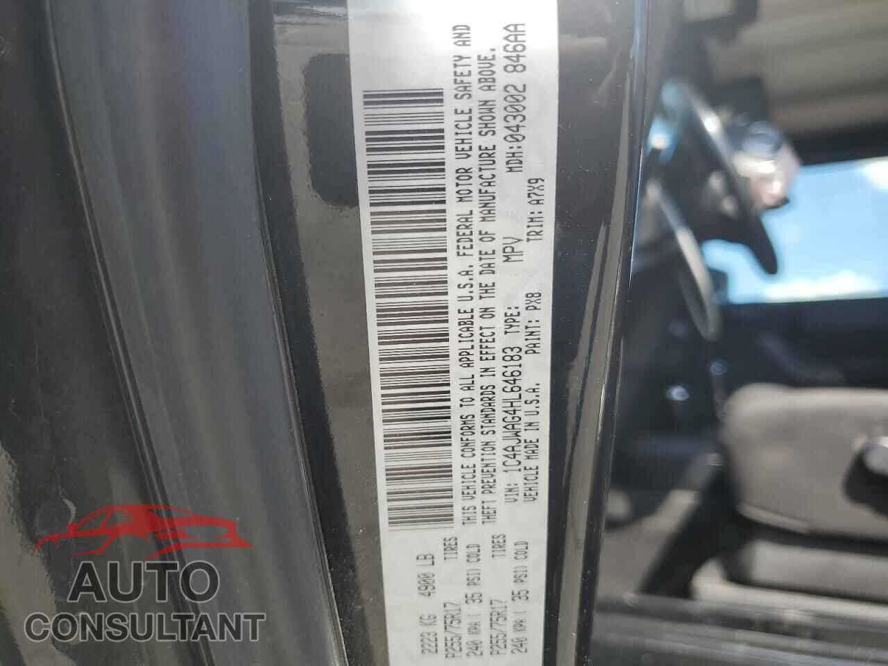 JEEP WRANGLER 2017 - 1C4AJWAG4HL646183