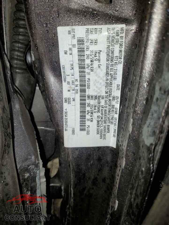 FORD FOCUS 2012 - 1FAHP3K21CL150089