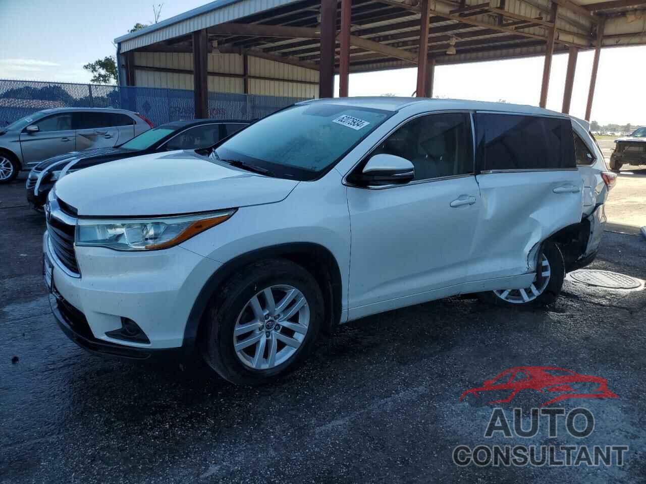 TOYOTA HIGHLANDER 2016 - 5TDBKRFH7GS261718