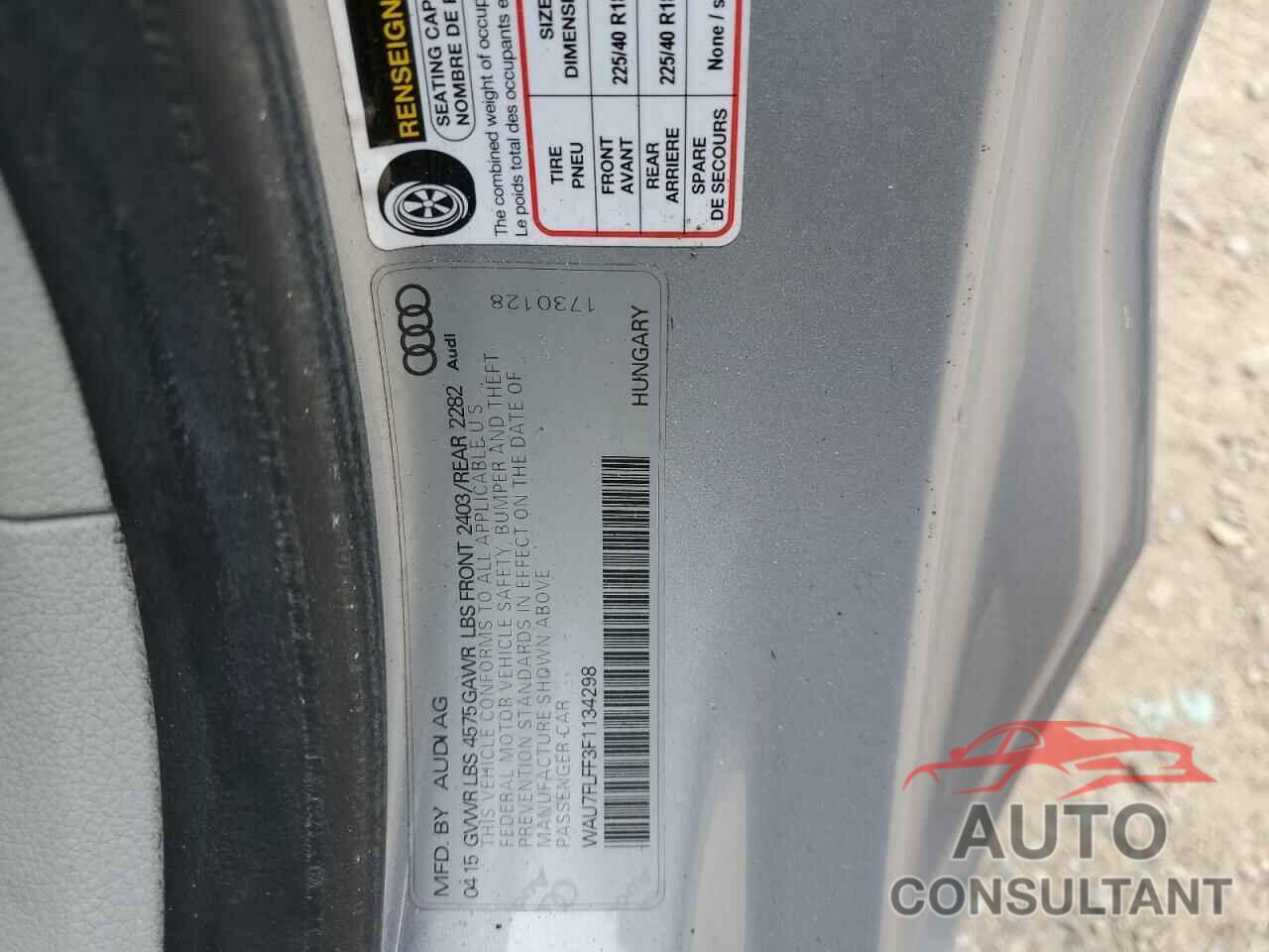 AUDI A3 2015 - WAU7FLFF3F1134298