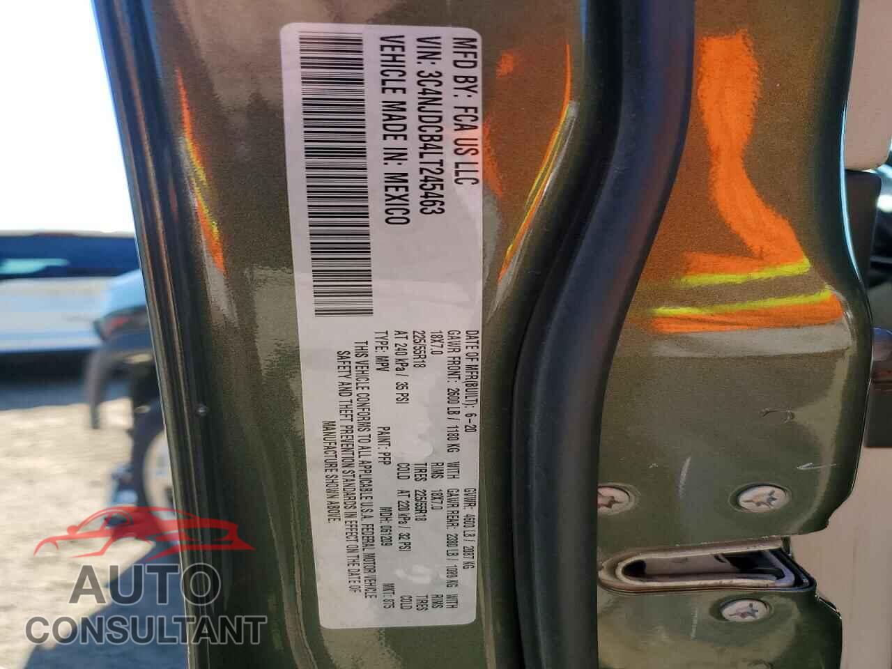 JEEP COMPASS 2020 - 3C4NJDCB4LT245463