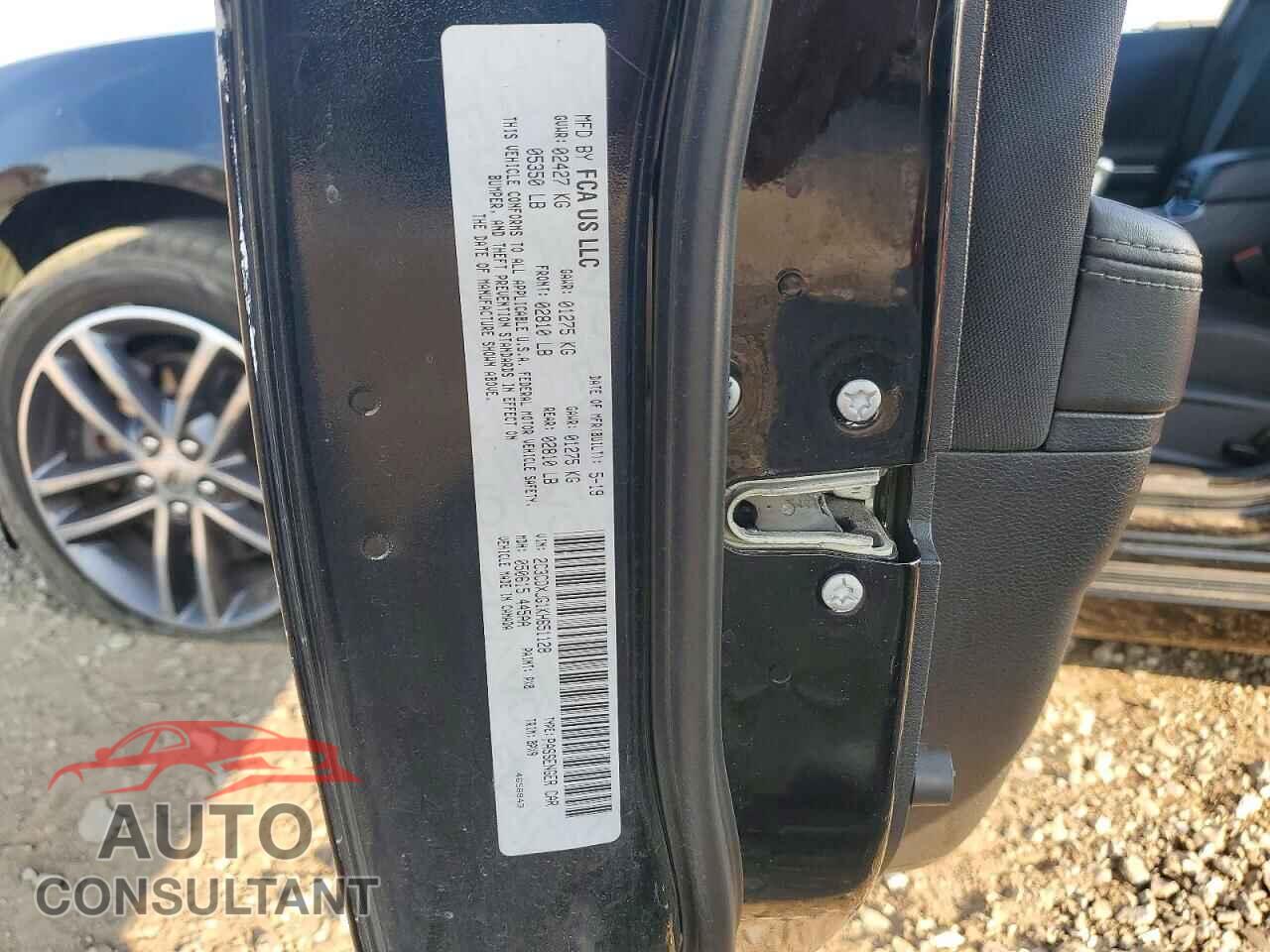 DODGE CHARGER 2019 - 2C3CDXJG1KH651128