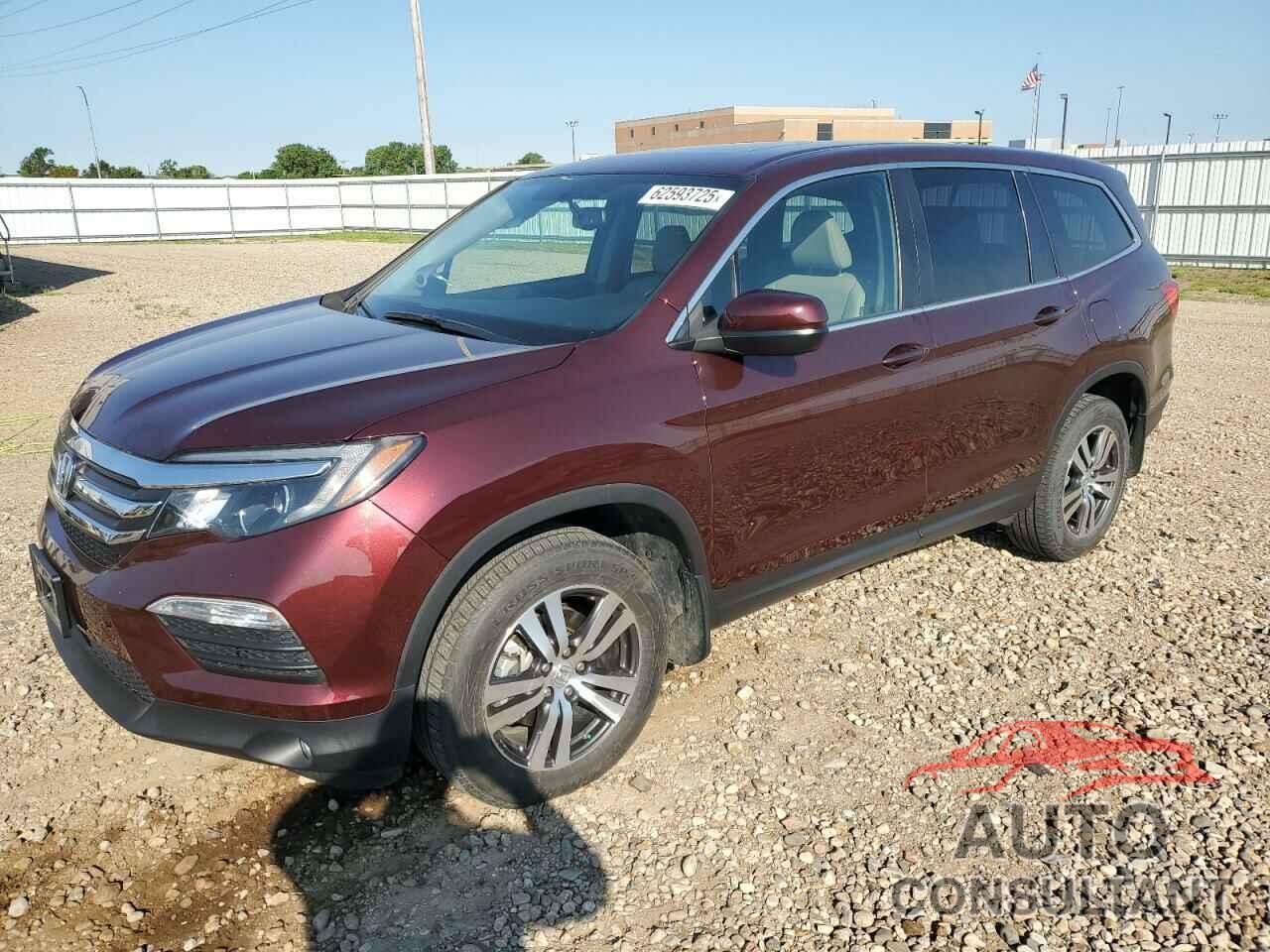 HONDA PILOT 2017 - 5FNYF6H50HB046235