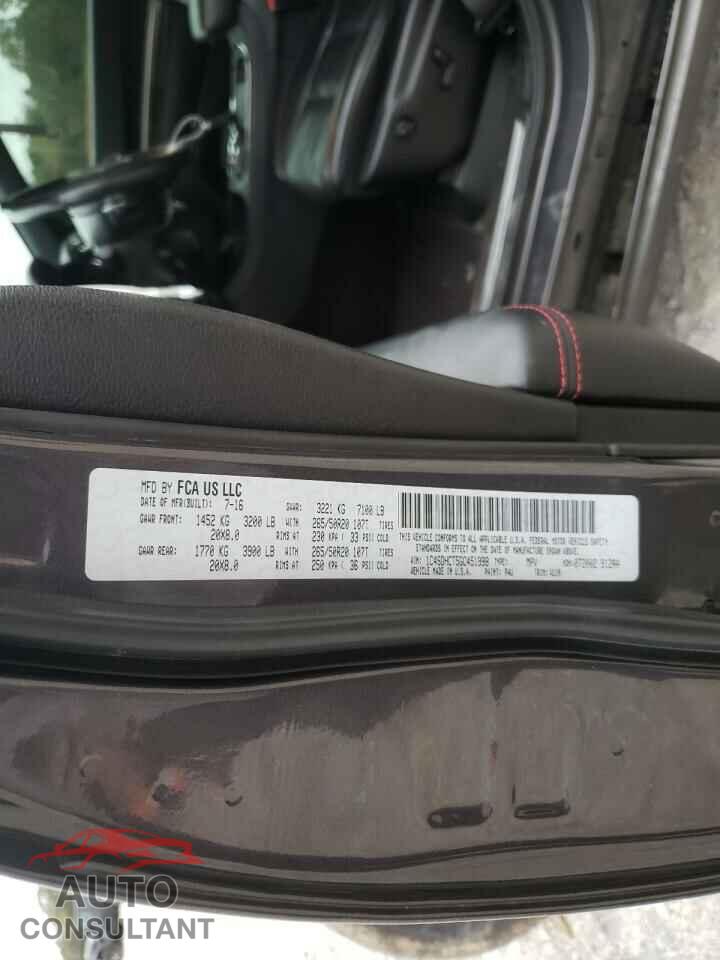 DODGE DURANGO 2016 - 1C4SDHCT5GC451998