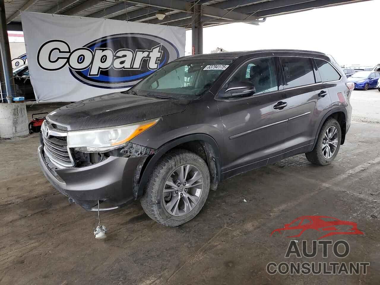 TOYOTA HIGHLANDER 2014 - 5TDJKRFH7ES025868