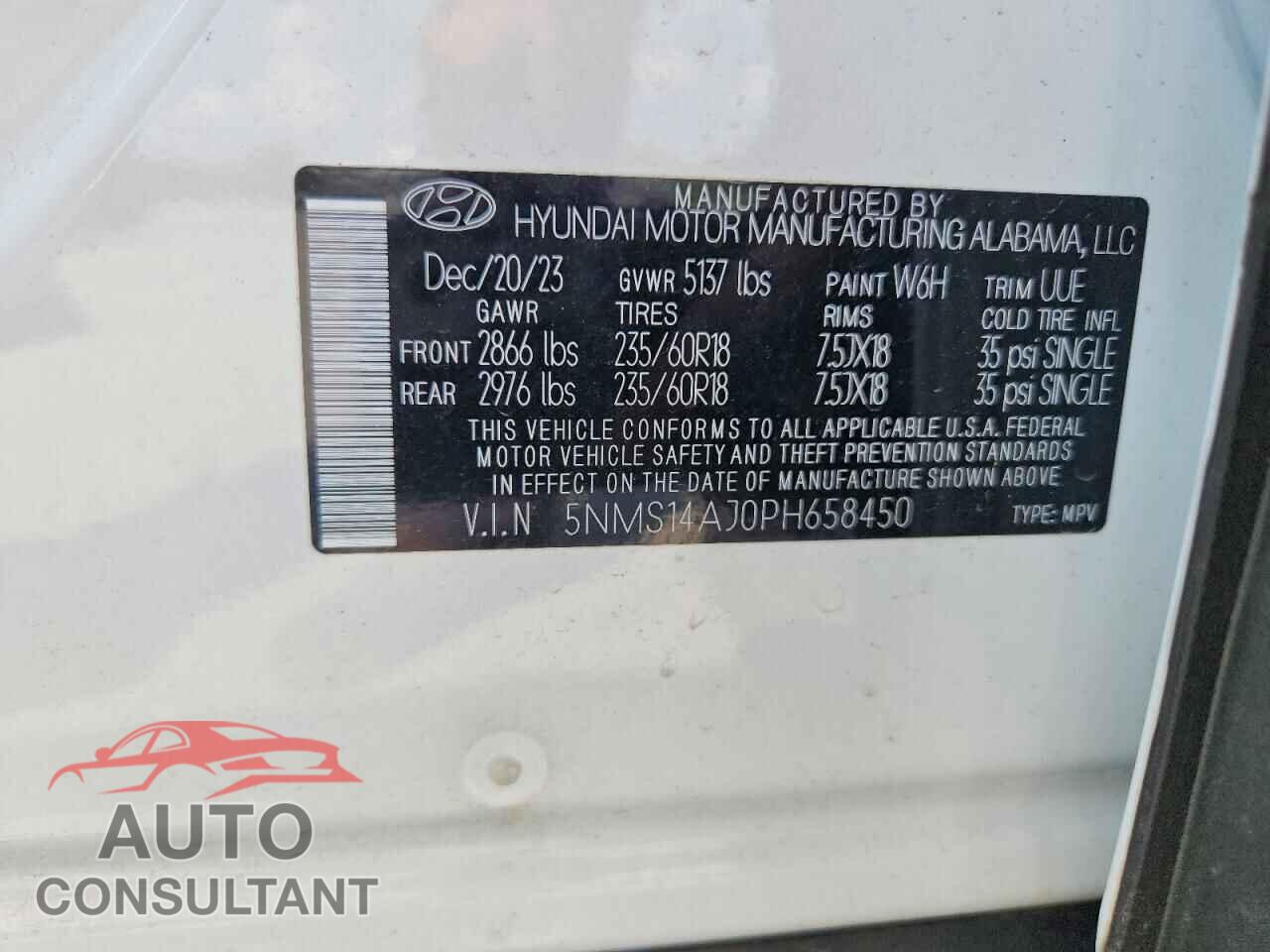 HYUNDAI SANTA FE 2023 - 5NMS14AJ0PH658450