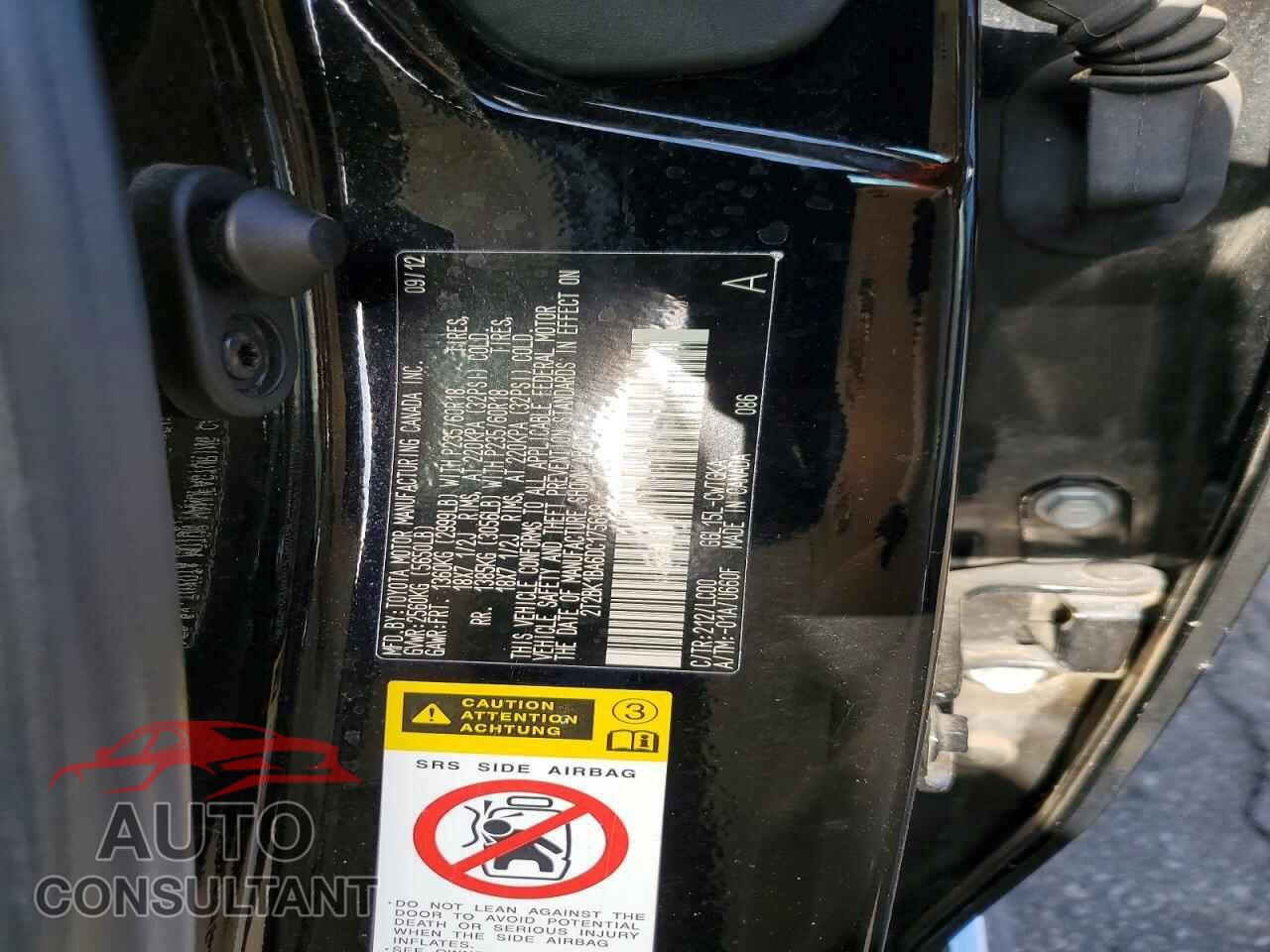 LEXUS RX350 2013 - 2T2BK1BA6DC175648
