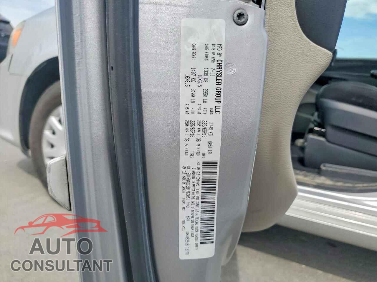 DODGE CARAVAN 2011 - 2D4RN4DG9BR769051