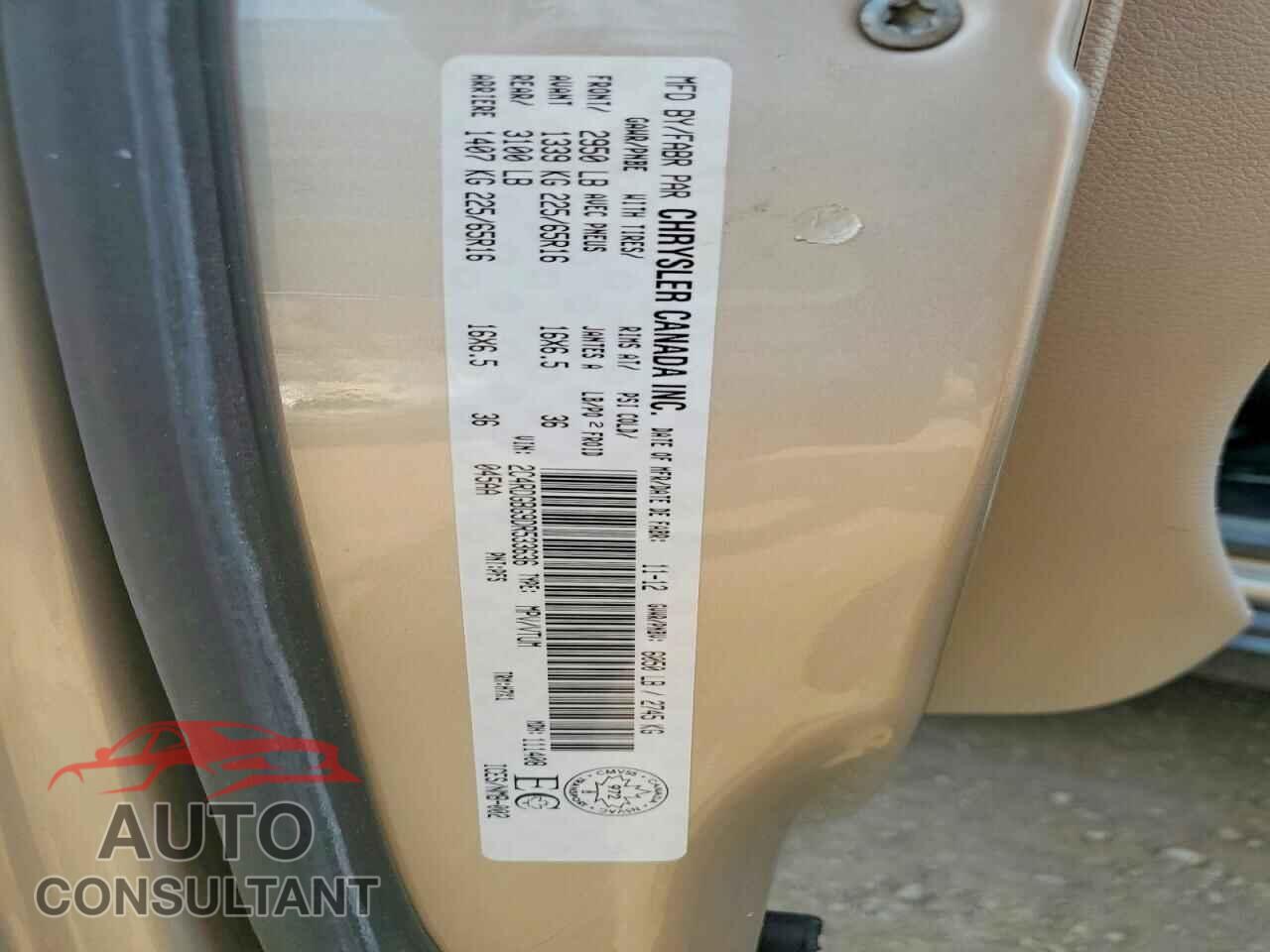 DODGE CARAVAN 2013 - 2C4RDGBG9DR533636
