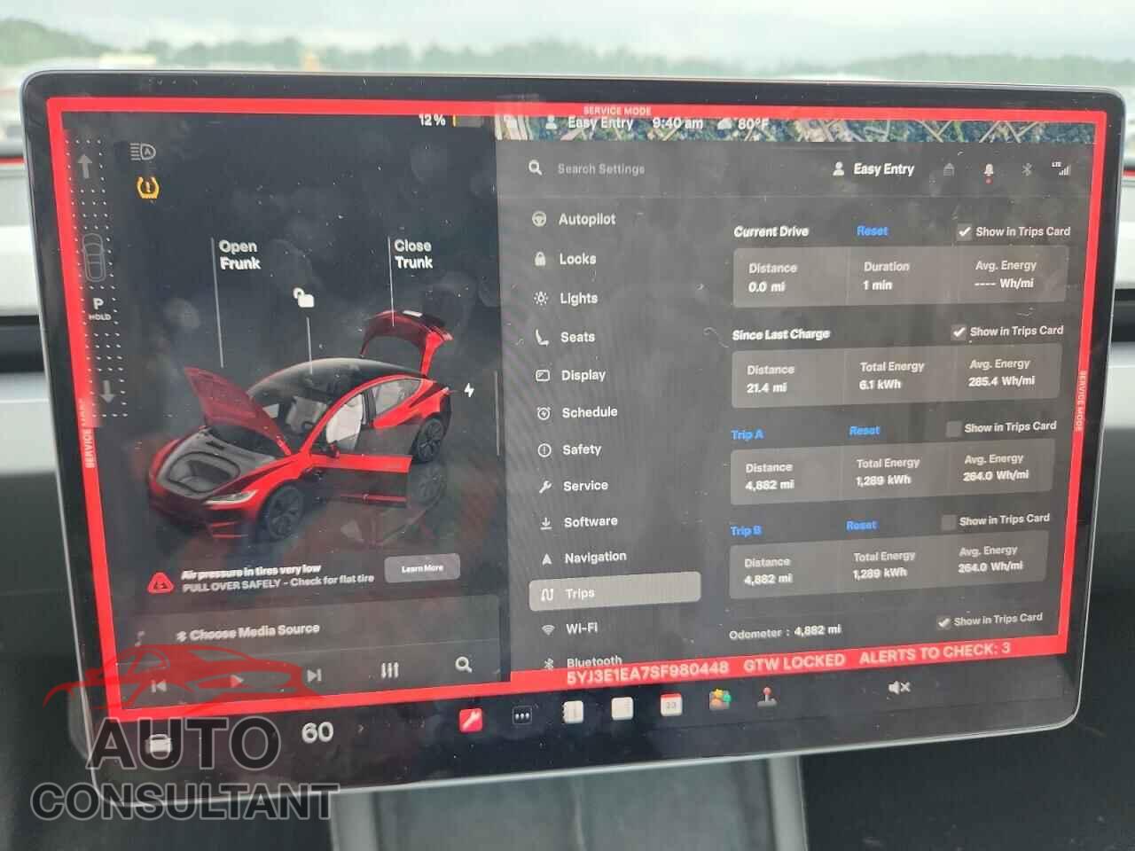 TESLA MODEL 3 2025 - 5YJ3E1EA7SF980448
