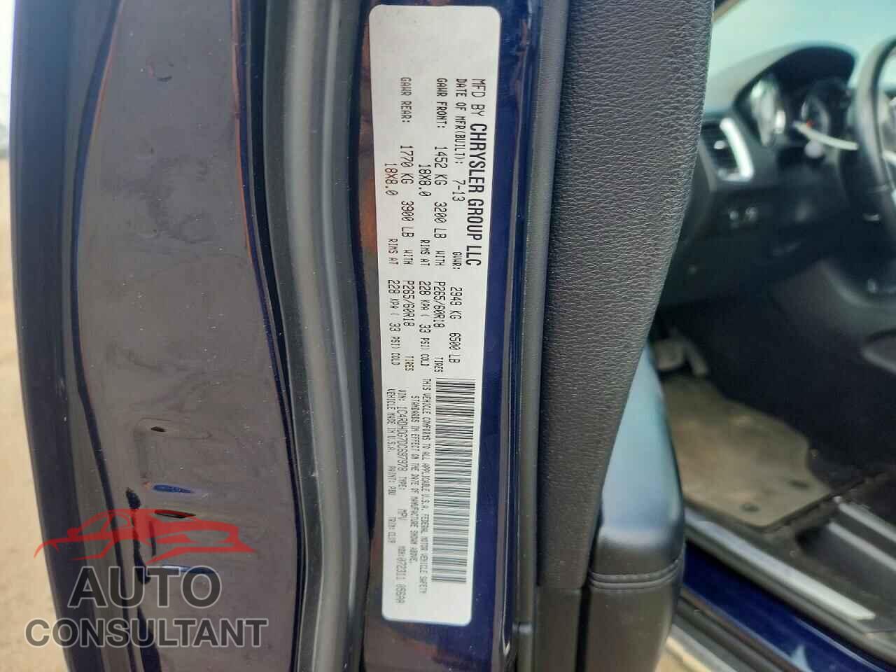 DODGE DURANGO 2013 - 1C4RDHDG7DC697978