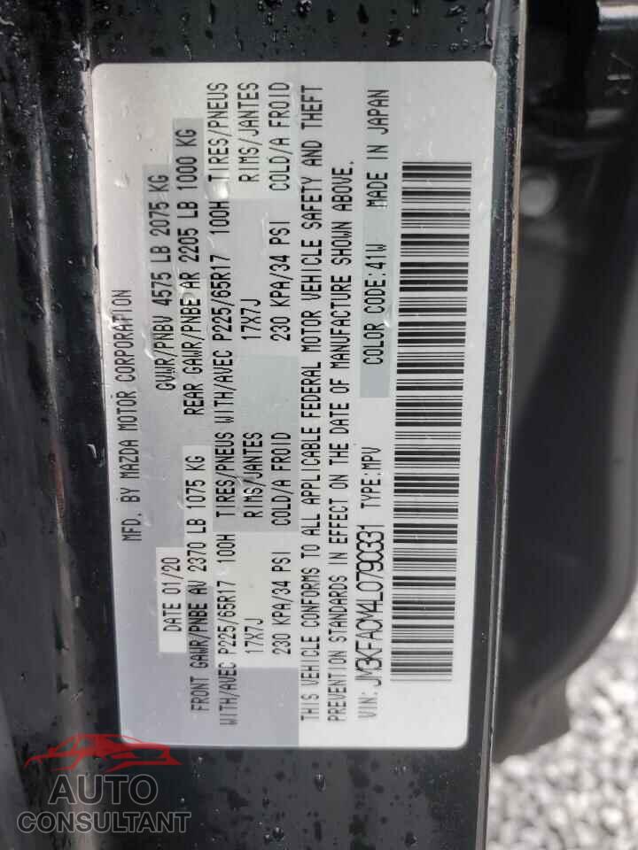 MAZDA CX-5 2020 - JM3KFACM4L0790331
