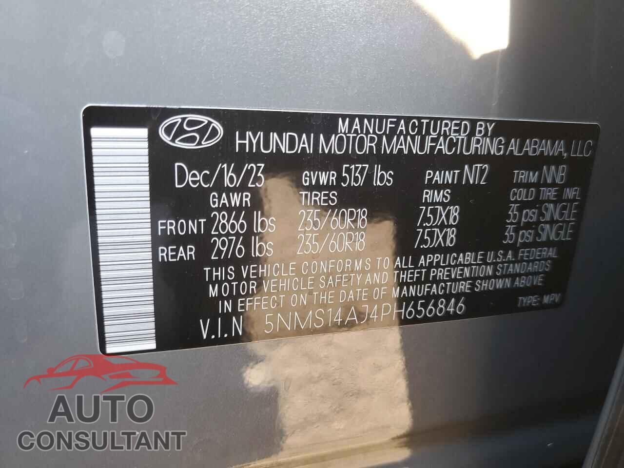 HYUNDAI SANTA FE 2023 - 5NMS14AJ4PH656846