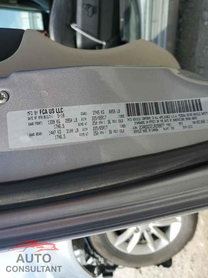 DODGE CARAVAN 2018 - 2C4RDGCG7JR299877