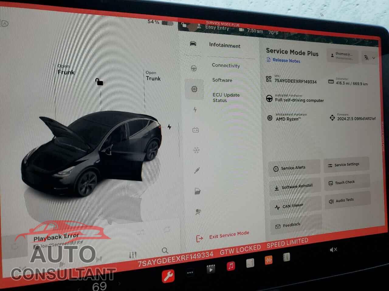 TESLA MODEL Y 2024 - 7SAYGDEEXRF149334