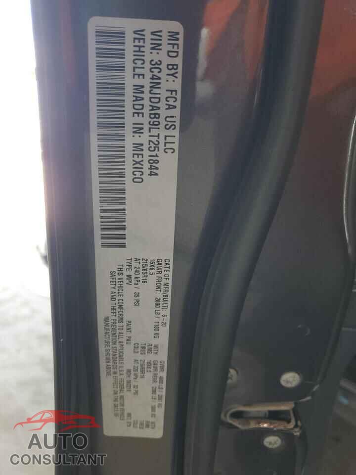 JEEP COMPASS 2020 - 3C4NJDAB9LT251844