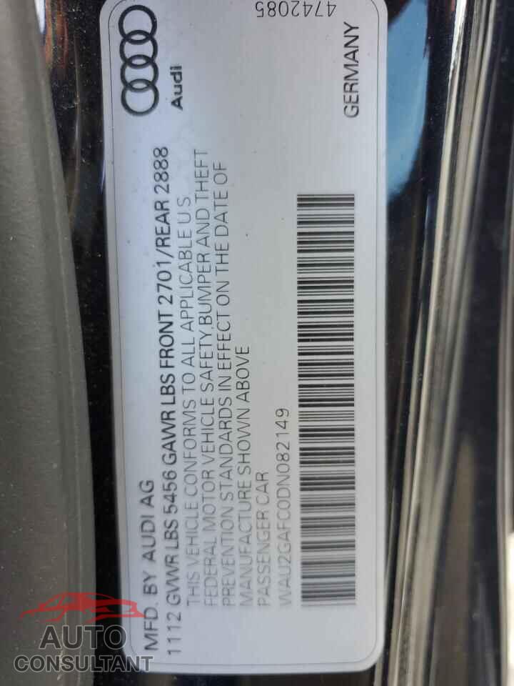AUDI A7 2013 - WAU2GAFC0DN082149