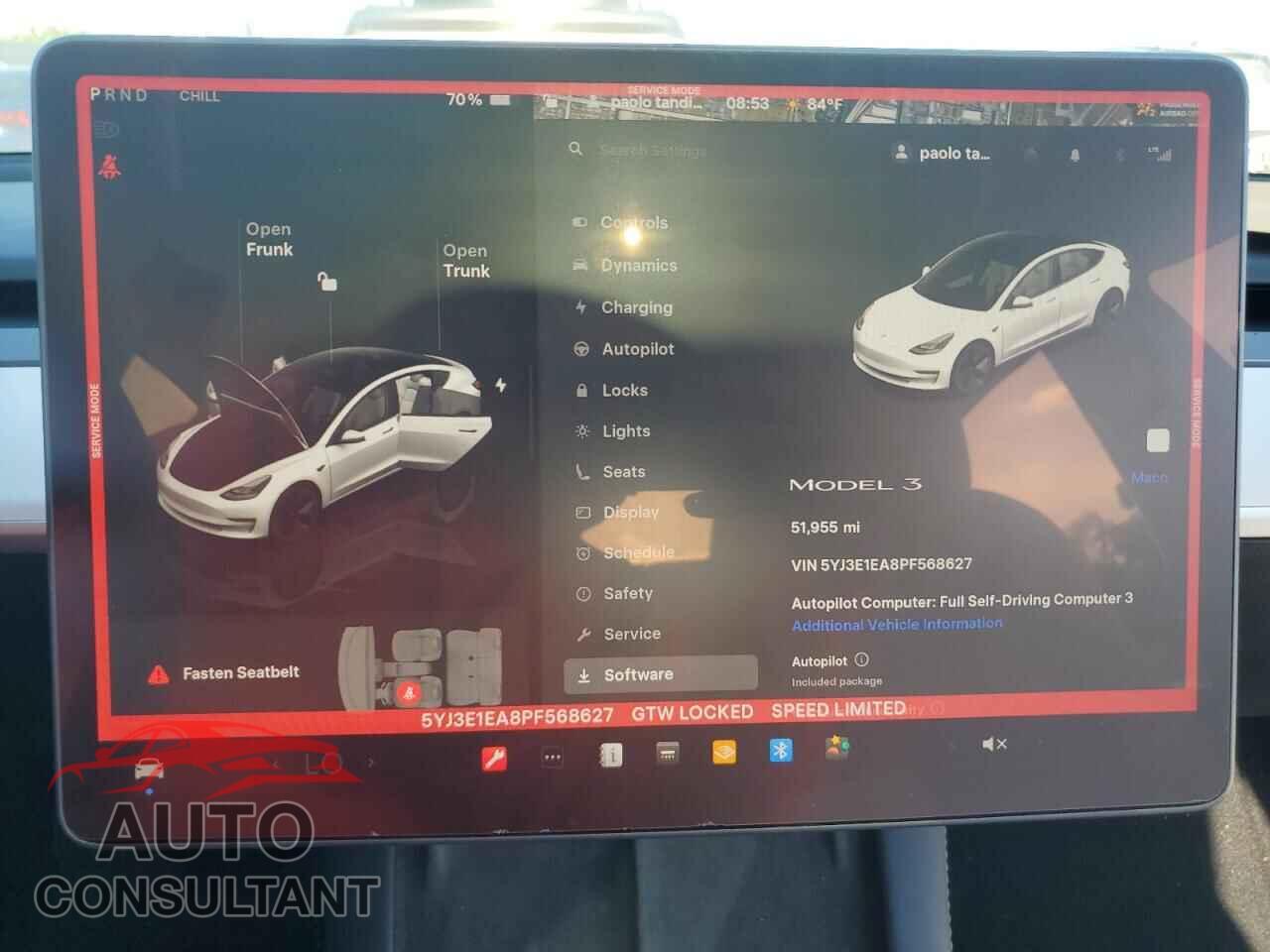 TESLA MODEL 3 2023 - 5YJ3E1EA8PF568627
