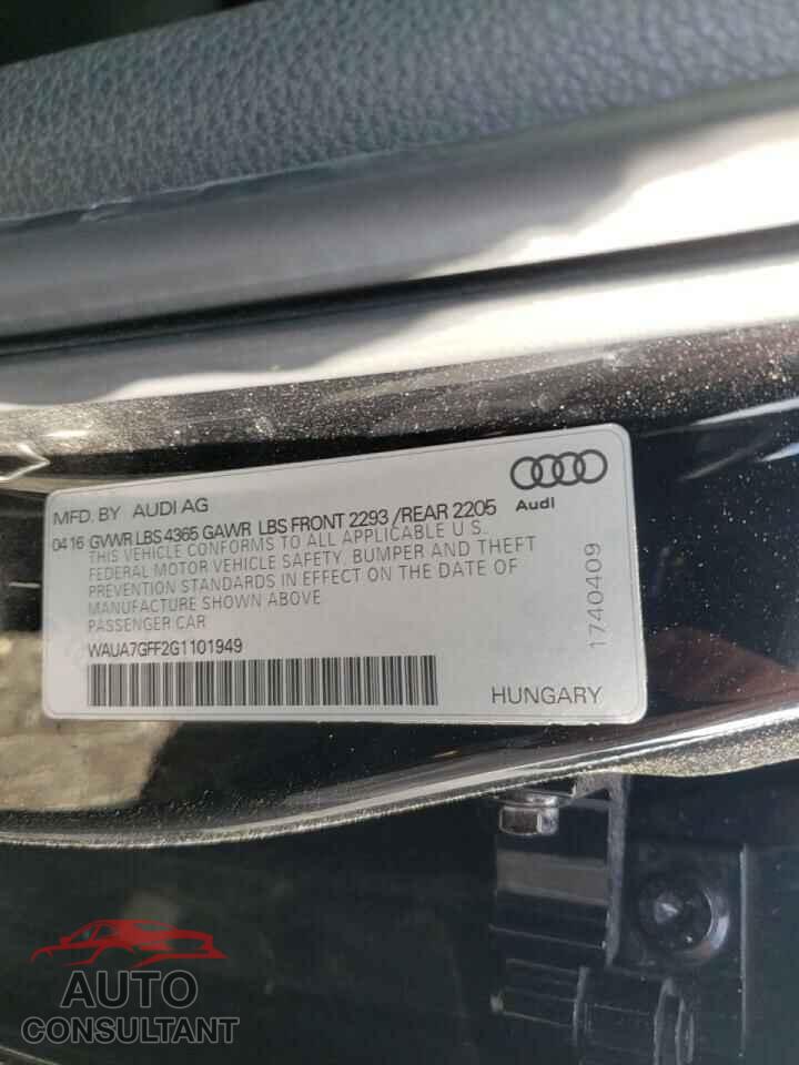 AUDI A3 2016 - WAUA7GFF2G1101949